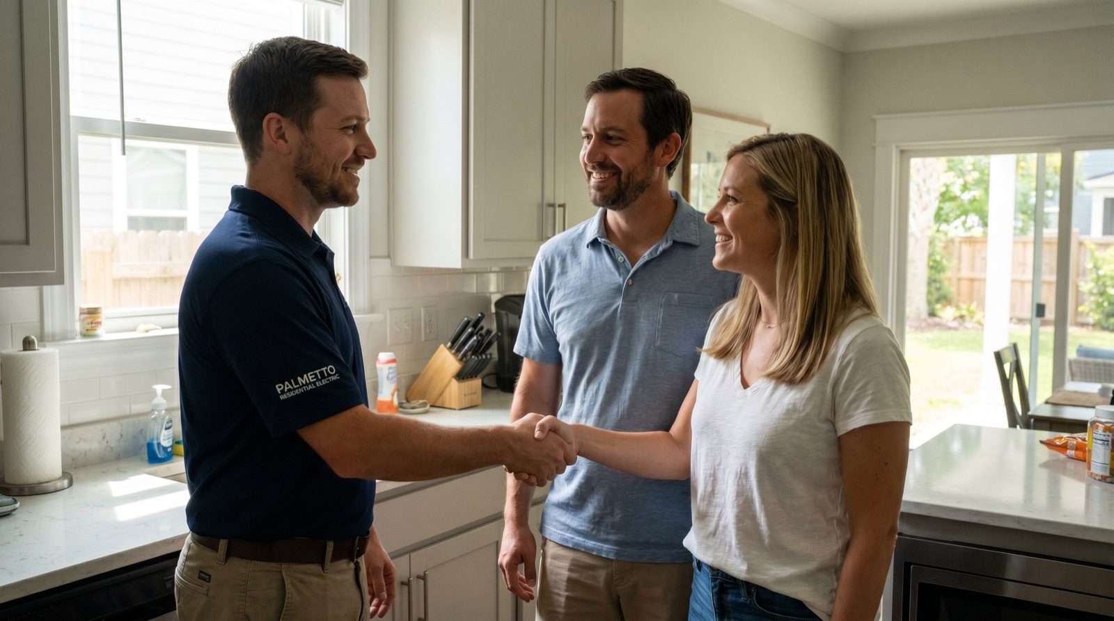 Hi Power electrician with a Douglas County homeowner couple