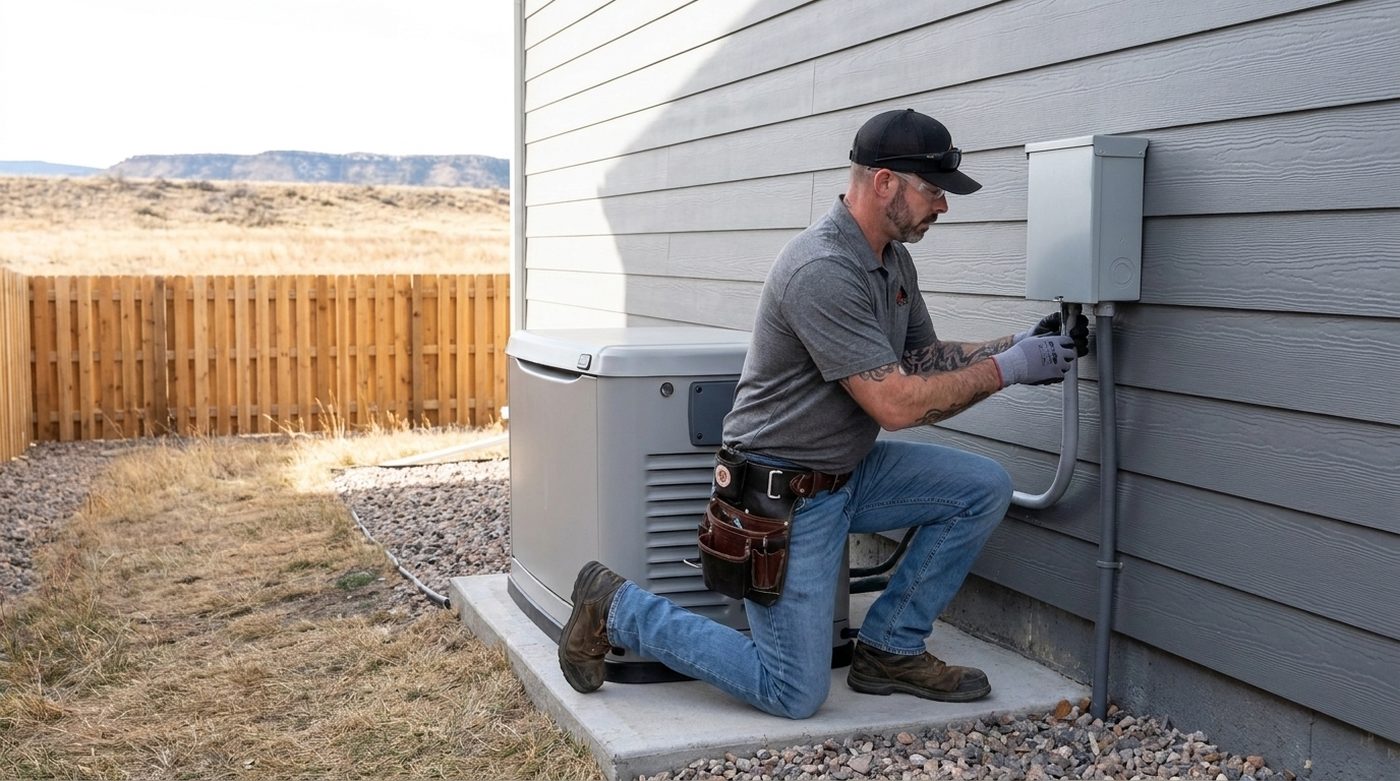 Standby generator installation